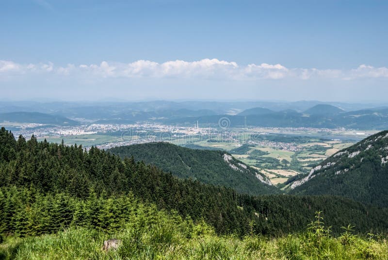 Žilina mesto s okolím na Slovensku