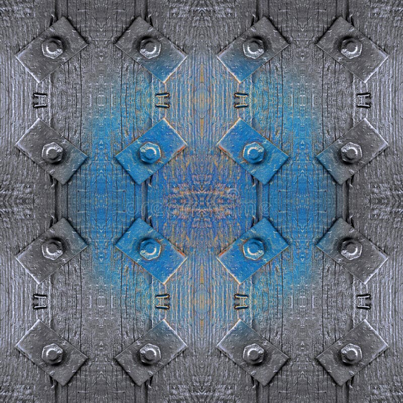 Zilveren grijs hout met grijze en blauwe naadloze patte van metaaldetails royalty-vrije stock foto's Zilveren grijs hout met grijze en blauwe naadloze patte van metaaldetails royalty-vrije stock foto's
