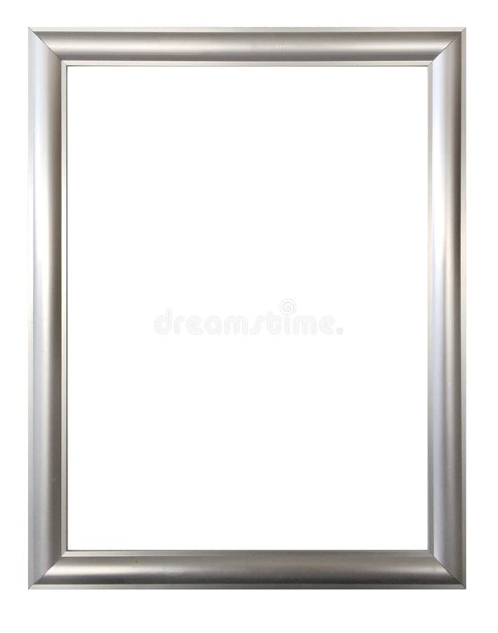 Zilveren kader voor schilderijen, spiegels of foto's stock afbeelding Zilveren kader voor schilderijen, spiegels of foto's stock afbeelding