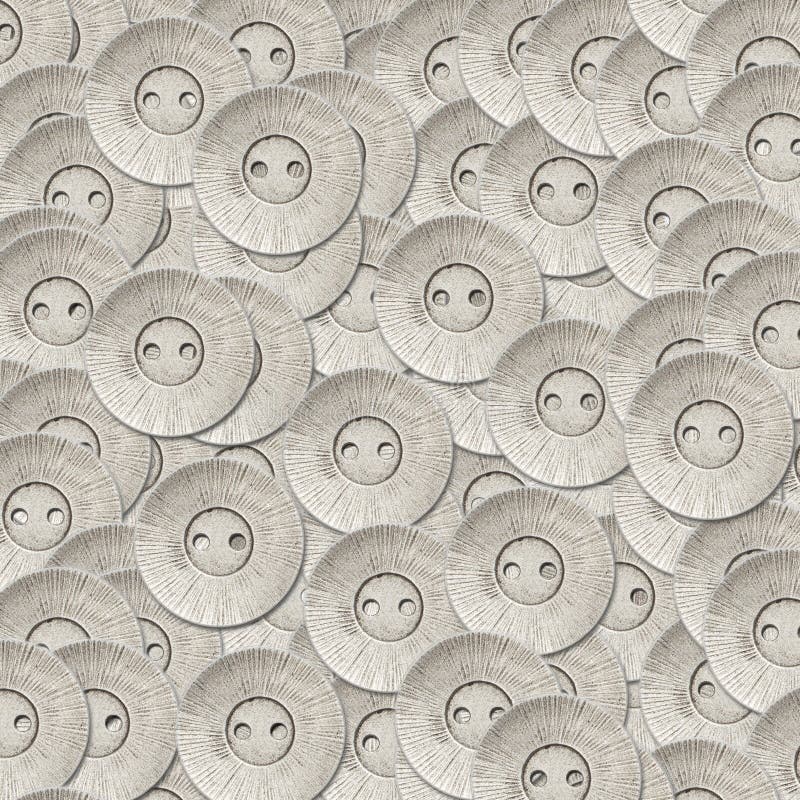 Zilveren metaal naaiende knopen stock foto