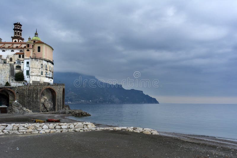 Zima w Atrani zdjęcie royalty free Zima w Atrani zdjęcie royalty free