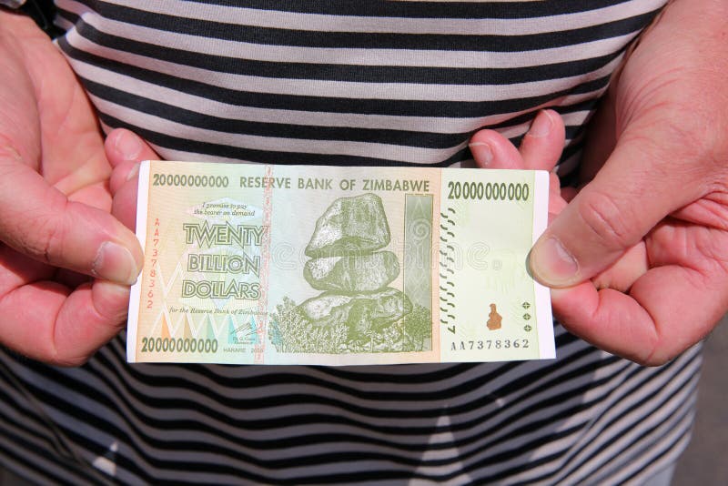 Zimbabwe Dollars stock photo. Image of inflation, billion - 35872182