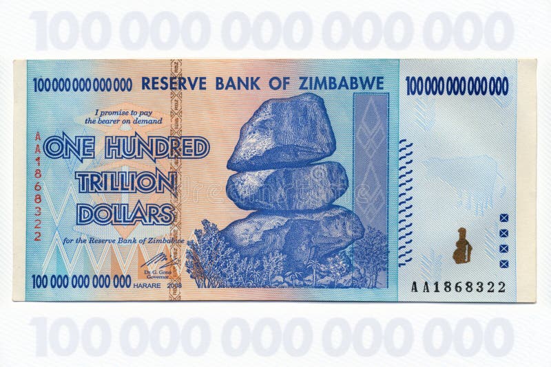 Zimbabwe - One Hundred Trillion Dollar Banknote
