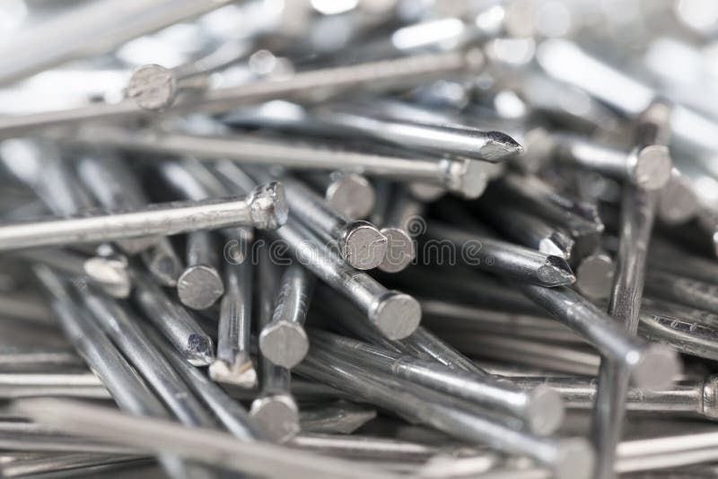Zinc coated roofing screws stock photo. Image of roofing 29825752