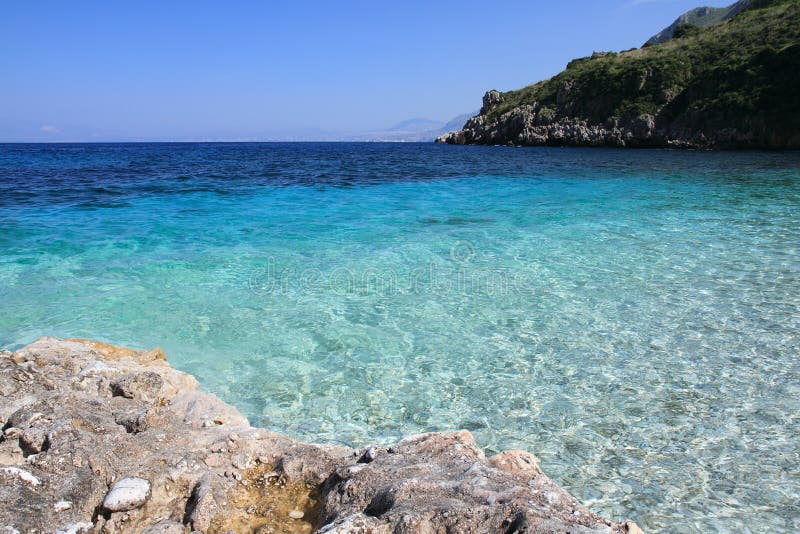 Zingaro reserve Italy Sicily (a creek)