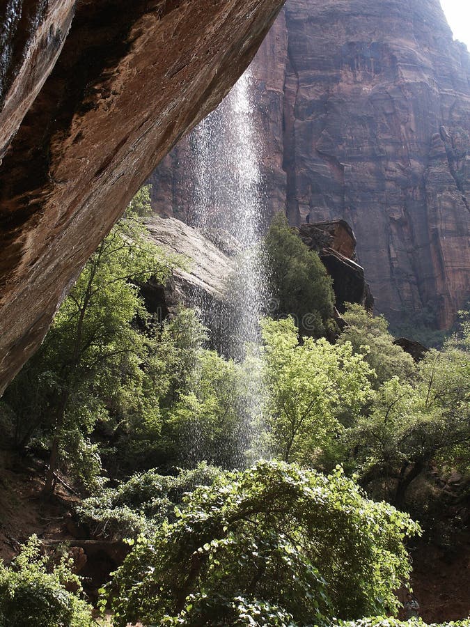 Zion National Park Emerald Pool Waterfall