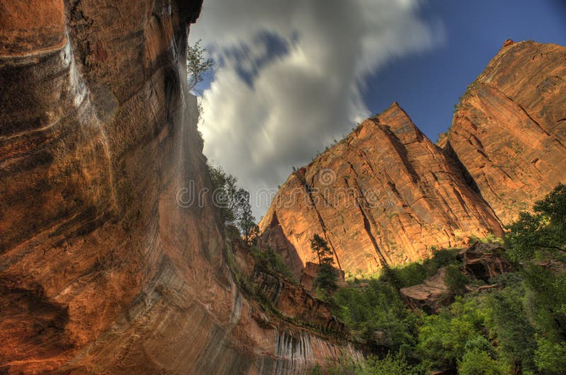 Zion National Park Utah South América ocidental imagem de stock Zion National Park Utah South América ocidental imagem de stock