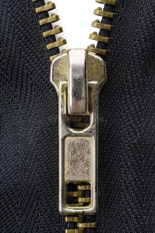 Zip stock image. Image of clothes, blue, close, open, background 7850123