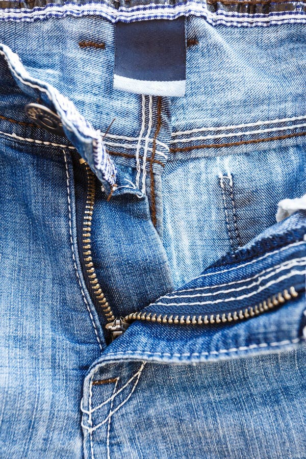 Jeans zip stock photo. Image of jeans, blue, open, trouser - 2075588