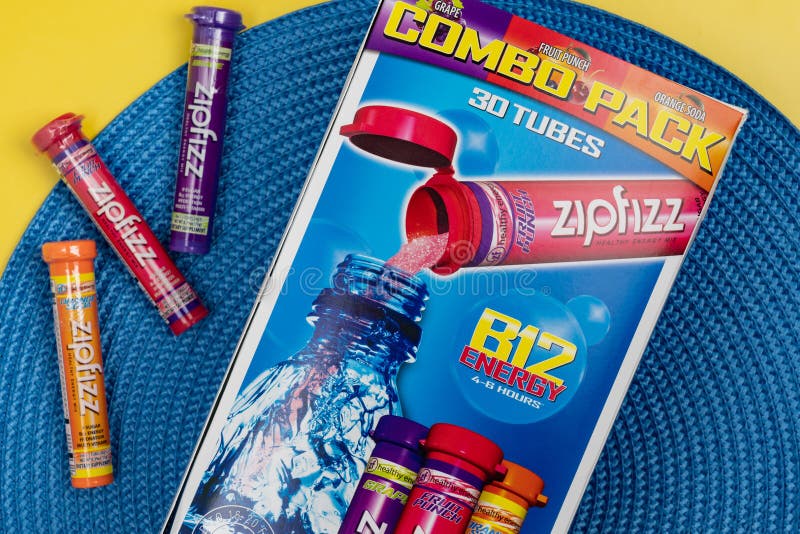 Zipfizz Healthy Energy Drinkmix Powder Editorial Image Image of
