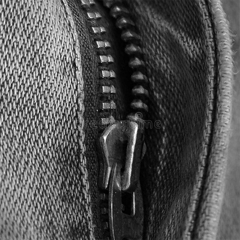 Zipper on Blue Jeans stock image. Image of blue, connection 14729