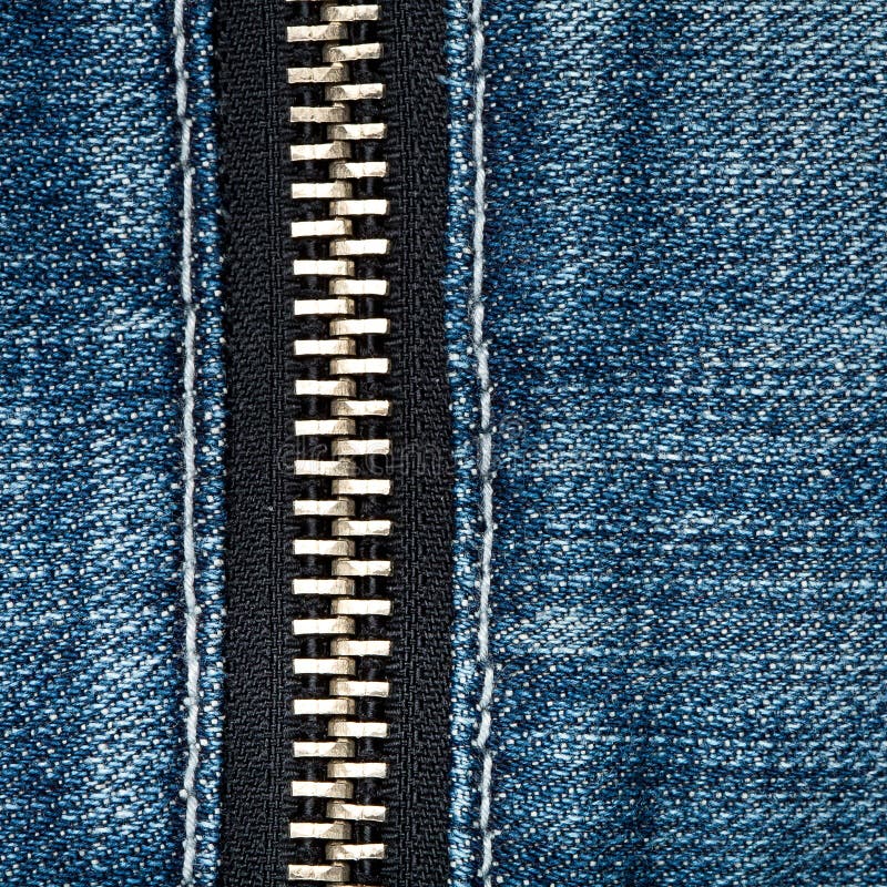 Zipper on jeans stock image. Image of blue, macro, detail - 25170513