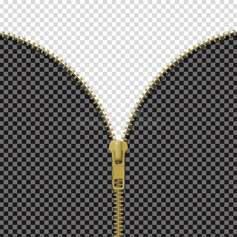 Zipper lock half open stock vector. Illustration of icon - 141009591