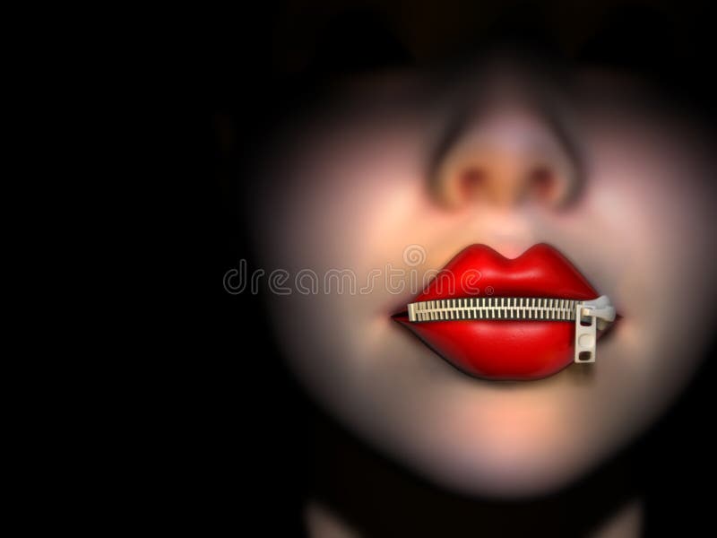 zipper usta ilustracja wektor zipper usta ilustracja wektor