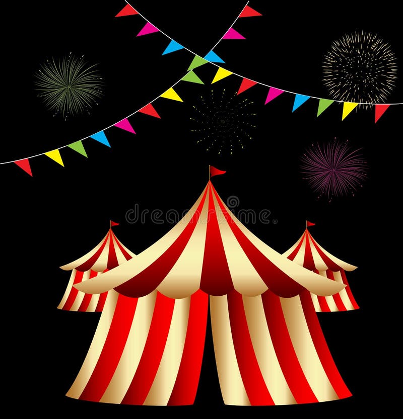 Zirkus-Zelt stock abbildung Zirkus-Zelt stock abbildung