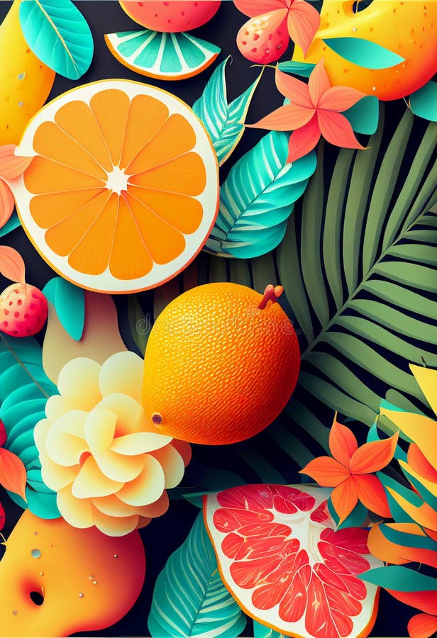 Zitrone und Grapefruits mit Vitamin C gehackt. Sommerfrüchte liegen flach im Hintergrund lizenzfreie abbildung