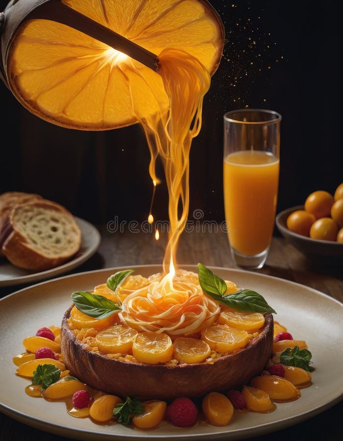 Zitrusfrüchte in elegantem Ambiente lizenzfreies stockfoto