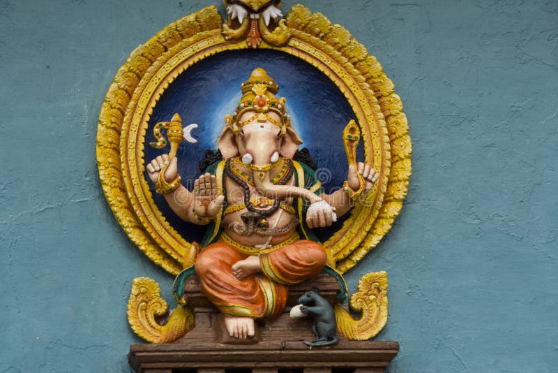 Zitting Lord Ganesha stock foto Zitting Lord Ganesha stock foto