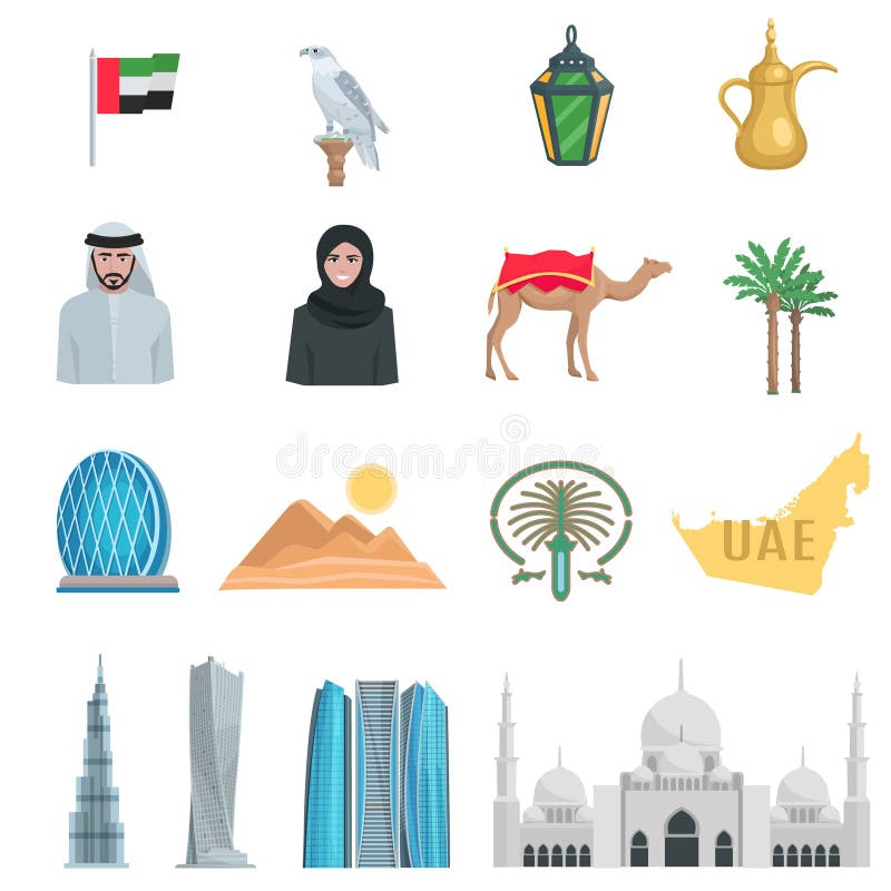 Zjednoczone Emiraty Arabskie mieszkania ikony