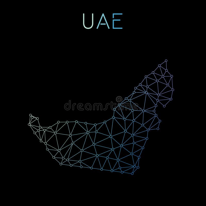 Zjednoczone Emiraty Arabskie sieci mapa