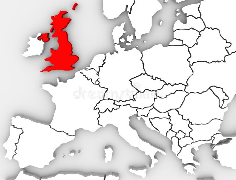 Zjednoczone Królestwo Anglia mapa Północny Europa Wielki Brytania