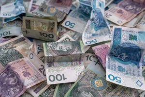 Zl Pln Polish Currency Banknotes 10 20 50 100 Stock Image Image Of 