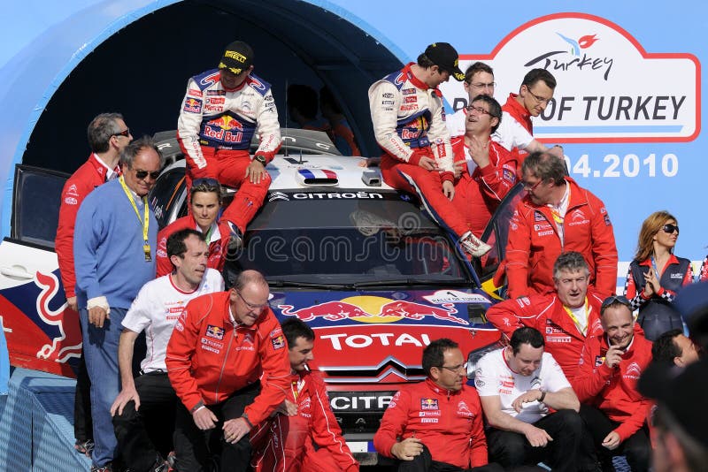 Rally of turkey in istanbul. CitroenÂ´s Sebastien Loeb reached his 57th rally win by claiming the victory in Rally of Turkey. There is no change in drivers championship standings but Loeb increased his lead to 40 points in front of Petter Solberg. Mikko Hirvonen lies on the third place. citroen team, Sebastien Loeb, awards ceremony. Rally of turkey in istanbul. CitroenÂ´s Sebastien Loeb reached his 57th rally win by claiming the victory in Rally of Turkey. There is no change in drivers championship standings but Loeb increased his lead to 40 points in front of Petter Solberg. Mikko Hirvonen lies on the third place. citroen team, Sebastien Loeb, awards ceremony.