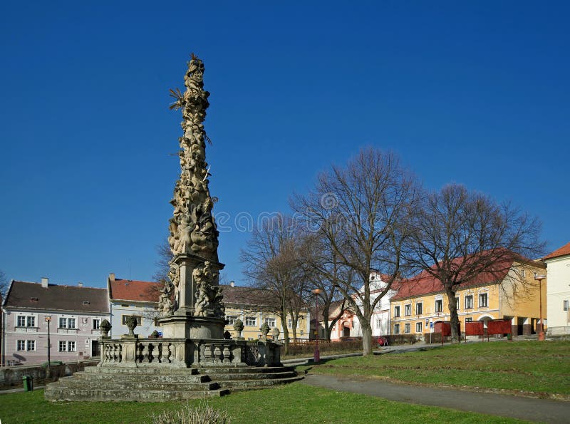 Zlutice town - square