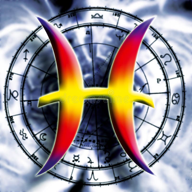 znak astrologiczny Ryb royalty ilustracja znak astrologiczny Ryb royalty ilustracja