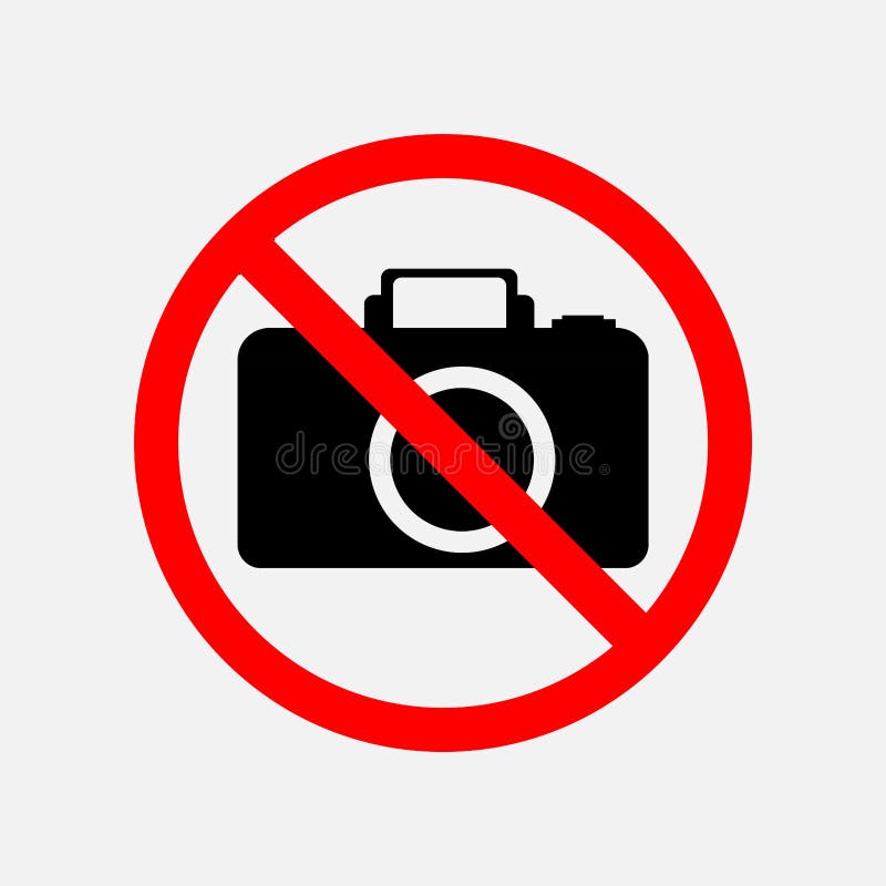 Znak no może fotografujący, żadny fotografia ilustracji Znak no może fotografujący, żadny fotografia ilustracji
