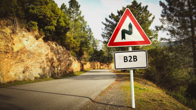 Znak ulicy do b2b obrazy royalty free