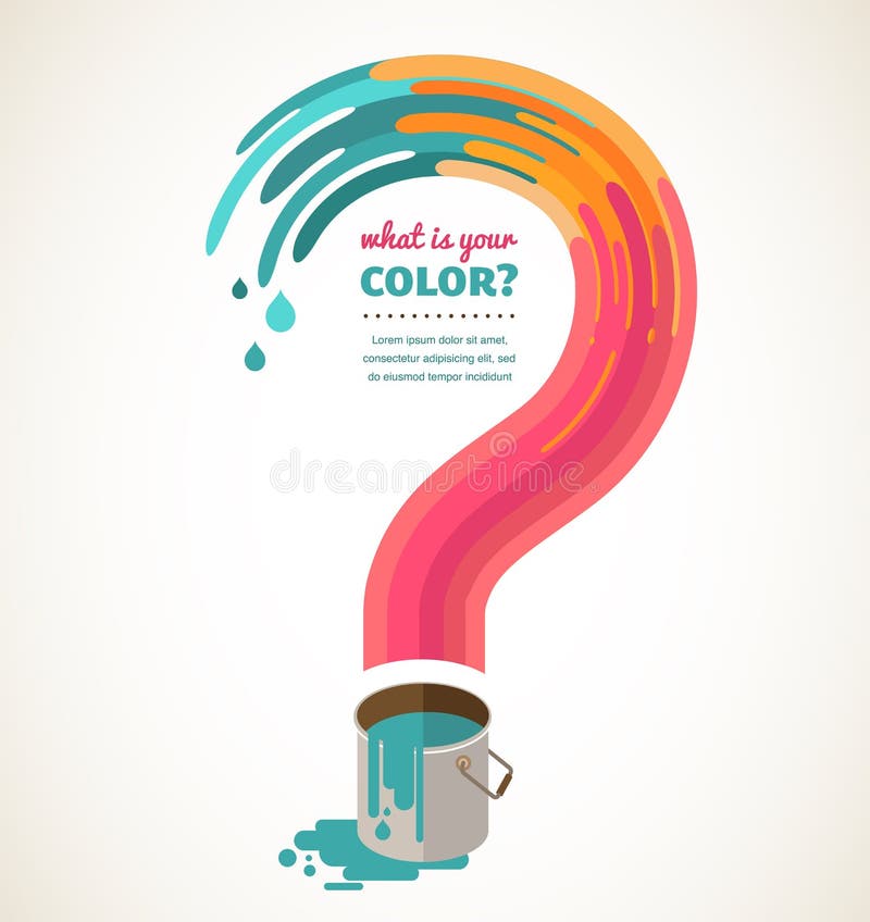Znak zapytania - koloru pluśnięcie, kreatywnie pojęcie