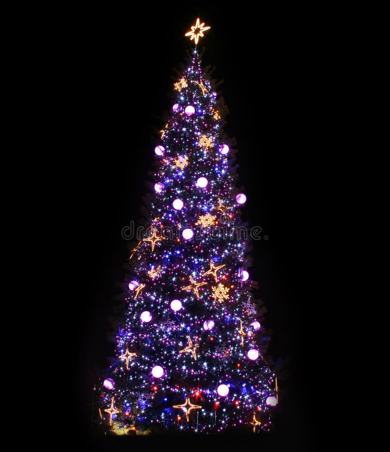 Znaki świetlne świątecznej drzewo