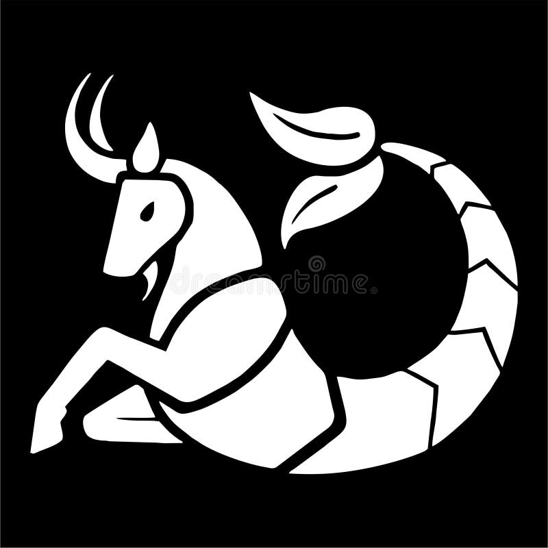 Zodiac / Astrology Symbols Black and White Stock Illustration