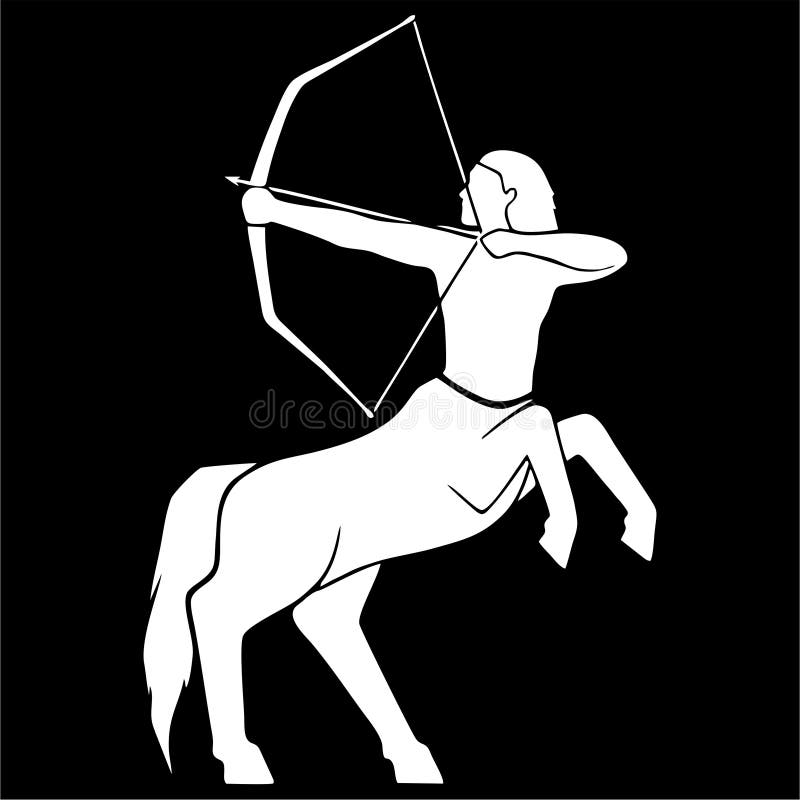 Zodiac / Astrology Symbols - Black and White Stock Illustration ...