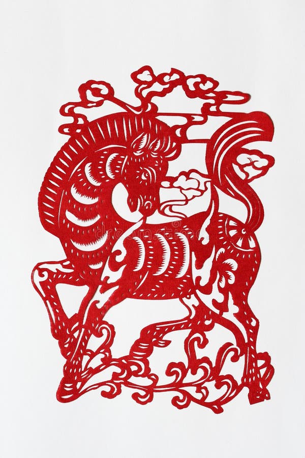 Zodiac Chinese Papercutting (Horse) Stock Image Image 13717177