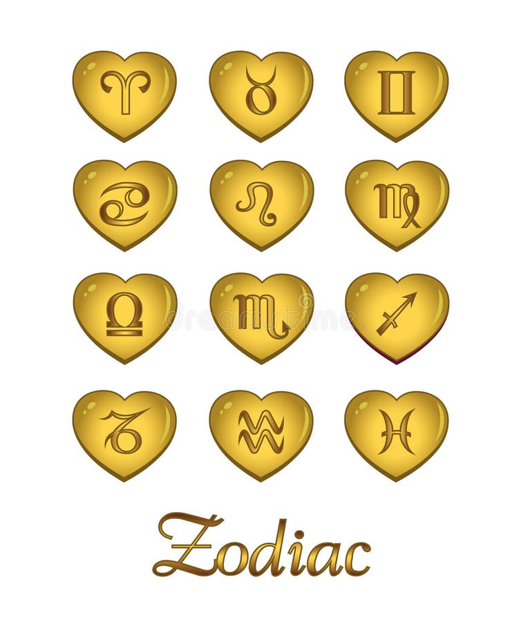 St. Valentine Zodiac Greeting Card, Sagittarius, Vector Stock Vector