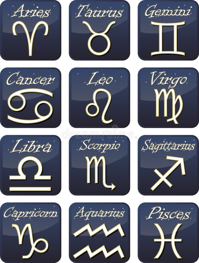 Letter Horoscope Or Zodiac Symbol Are Libra Scorpio Sagittarius Stock ...