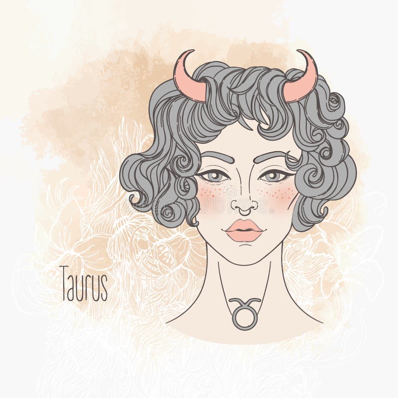 Taurus Zodiac Sign Vintage Horoscope Card Stock Illustrations – 268 ...