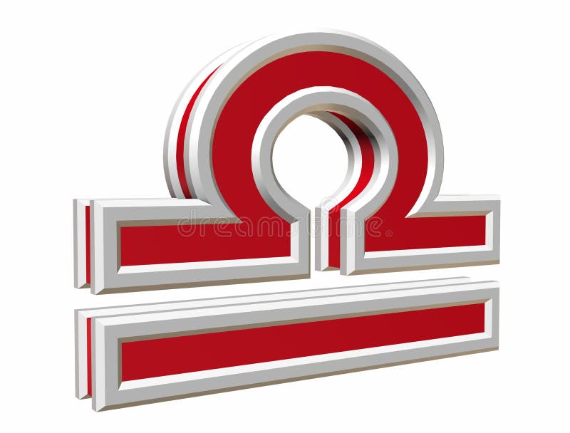 Zodiac libra simbol stock illustration