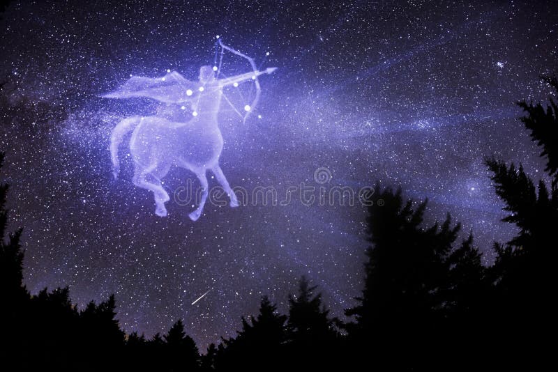 Sagittarius zodiac sign. Archer centaur shoots a bow, horoscope astrology icon, Greek mythology. Elements of this image furnished by NASA. Sagittarius zodiac sign. Archer centaur shoots a bow, horoscope astrology icon, Greek mythology. Elements of this image furnished by NASA