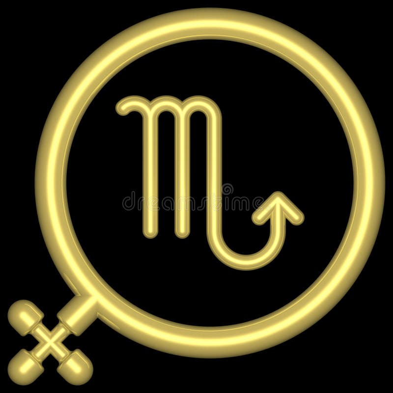 Zodiac Scorpio 001 royalty free illustration