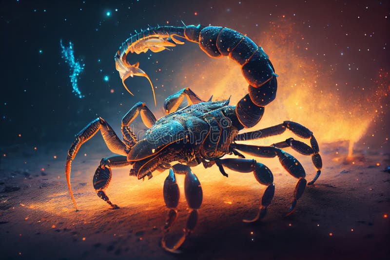 Zodiac Sign of Scorpio, Fantasy Scorpion.generative Ai Stock ...