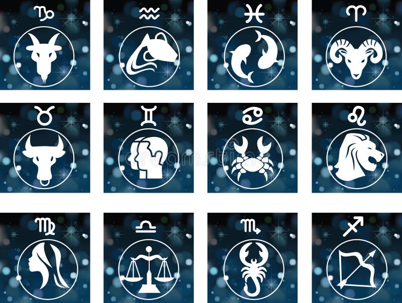 Vertical Zodiac Signs Banners Stock Illustrations 10 Vertical Zodiac Signs Banners Stock