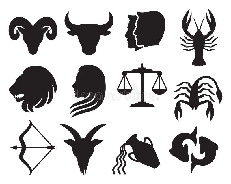 Download Zodiac signs stock vector. Illustration of sagittarius ...