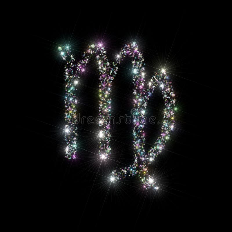 Zodiac stars Virgo. Abstract backdrop astronomy / astrology illustration representing zodiac sign / symbol for Virgo constellation made of twinkling sparkling vector illustration Zodiac stars Virgo. Abstract backdrop astronomy / astrology illustration representing zodiac sign / symbol for Virgo constellation made of twinkling sparkling vector illustration