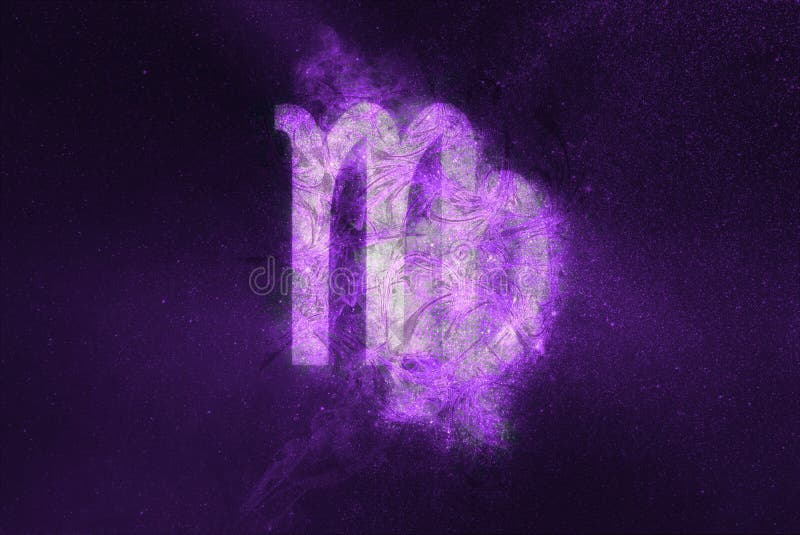 Virgo Zodiac Sign. Night sky Abstract background Leo Zodiac Sign. Virgo Zodiac Sign. Night sky Abstract background Leo Zodiac Sign.