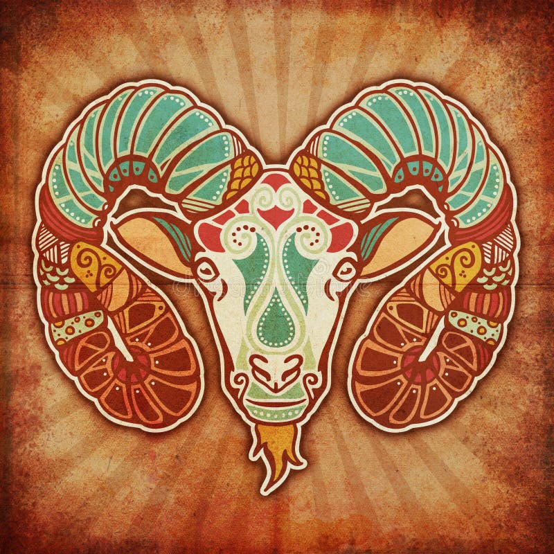 Zodiaco de Grunge - aries libre illustration Zodiaco de Grunge - aries libre illustration