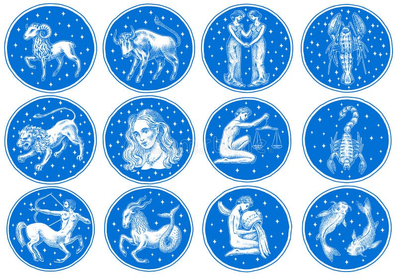 zodiak ikony Astrologia horoskop z znakami Kalendarzowy szablon Inkasowi konturów zwierzęta ilustracyjny lelui czerwieni stylu ro ilustracji zodiak ikony Astrologia horoskop z znakami Kalendarzowy szablon Inkasowi konturów zwierzęta ilustracyjny lelui czerwieni stylu ro ilustracji