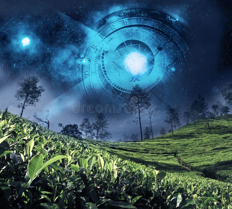 Zodiaque d'astrologie sur le ciel nocturne photographie stock Zodiaque d'astrologie sur le ciel nocturne photographie stock